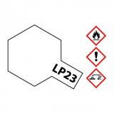Tamiya Tamiya LP-23 Flat Clear 10ml makett festék (300082123)