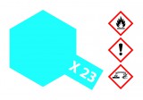 Tamiya Tamiya X-23 Clear Blue Gloss 23ml makett festék (300081023)