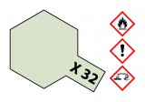 Tamiya Tamiya X-32 Titanium Silver Gloss 23ml makett festék (300081032)