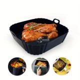 Tapadásmentes Szilikon Air Fryer Sütőforma (fekete)
