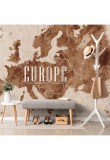Tapéta retro Európa térkép - 150x100 -