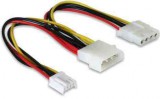 Tápkábel Y MOLEX(nagy-kicsi) 3.5" Delock 82111