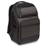 TARGUS Notebook hátizsák TSB913EU, CitySmart 12.5 13 13.3 14 15 15.6" Professional Laptop Backpack - Black/Grey (TSB913EU) - Notebook Táska