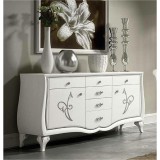 Tarocco Vaccari TV-Credenze 2-ajtós tálalószekrény 6 fiókkal