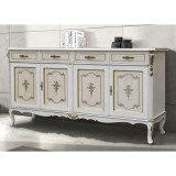 Tarocco Vaccari TV-Credenze 4-ajtós tálalószekrény 4 fiókkal