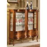 Tarocco Vaccari Verde 2-ajtós vitrines kisszekrény 2 fiókkal