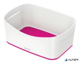 Tároló doboz, LEITZ "MyBox", fehér-rózsaszín