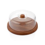 Tároló, kerek búrával, Evelin, 31 x 13 cm - Ingyenes házhoz szállítással!