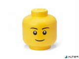 Tárolódoboz, fej, nagy, LEGO, Boy
