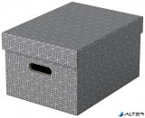 Tárolódoboz, M méret, ESSELTE "Home", szürke