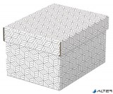 Tárolódoboz, S méret, ESSELTE "Home", fehér