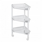 Tárolópolc sarok gurulós 3 részes