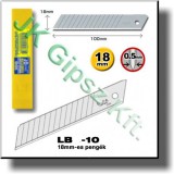 Tartalékpenge gipszkartonkésekehez 18 mm
