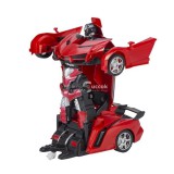 Távirányítós robottá alakítható autó - Piros