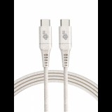 TB AKTBXKUCC310EKO USB-C apa - USB-C apa 2.0 Adat és töltőkábel - Fehér (1m) (AKTBXKUCC310EKO)