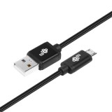 TB Micro USB-B - USB-A 2.0 Adat és töltő kábel - Fekete (1,5m) (AKTBXKU2SBA150B)