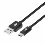 TB USB-A apa - USB-C apa 2.0 Adat és töltő kábel - Fekete (1,5m) (AKTBXKUCSBA150B)