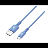 TB USB-A apa - USB-C apa 2.0 Adat és töltő kábel - Kék (1m)