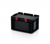 TBA ESD Euro láda fedéllel 30x20x18,5 cm