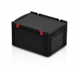 TBA ESD Euro láda fedéllel 40x30x23,5 cm
