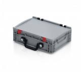 TBA Euro láda 40x30x13,5 - 1 csuklós fogantyúval, hosszú oldalon