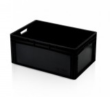 TBA Euro Láda 60X40X27 cm - Fekete Újrahasznosított