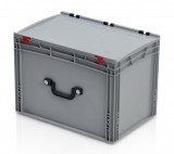 TBA Euro láda 60x40x43,5 - 2 csuklós fogantyúval, hosszú oldalon