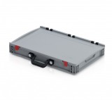 TBA Euro láda 60x40x9 - 2 csuklós fogantyúval, hosszú oldalon