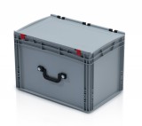 TBA EURO láda tetővel 60x40x41,5 - 2 fogantyú a hosszú oldalon