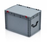 TBA EURO láda tetővel 60x40x41,5 - 2 fogantyú a rövid oldalon