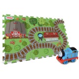 TCG Thomas: szőnyeg puzzle Thomas mozdonnyal - 45 x 76 cm, 6 db-os