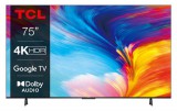 TCL P63 Series 75P635 WGC DV HF GoogleTV DA 190,5 cm (75") 4K Ultra HD Smart TV Wi-Fi Fekete