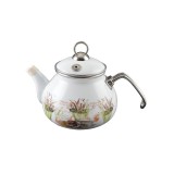 Teáskanna, zománcozott, mintás, 2 literes - Ingyenes szállítással