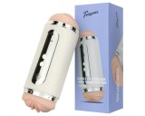 Teazers - hang vezérlésű száj- és punci maszturbátor (fehér)