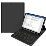 Tech-Pro Keyboard Pen - iPad Mini 6 (2021)) beépített billentyűzetes tok (angol kiosztású) - fekete