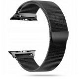 Tech-Pro Milanese Band - Apple Watch 1/2/3/4 (38/40mm) fémszíj - fekete