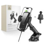 TECH-PROTECT CM15W-V1 műszerfal és légszellőző autós tartó vezeték nélküli töltő 15W fekete