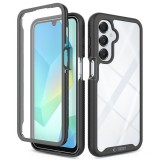 Tech-Protect Defense Samsung Galaxy A17 strapabíró tok kijelzővédő kerettel, fekete