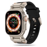 Tech-Protect DELTA PRO óraszíj Fekete / Titán, Apple Watch 42mm (S1-S3) / 44mm / 45mm / 46mm / 49mm készülékhez