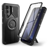 TECH-PROTECT Kevlar MagSafe tok Samsung Galaxy S25 készülékhez fekete