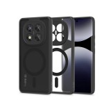 Tech-Protect Magmat Magsafe szilikon tok - Xiaomi Redmi Note 14 Pro+ 5G - fekete/átlátszó