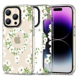 TECH-PROTECT MAGMOOD MAGSAFE iPhone 15 Pro készülékhez tok – DAISY fehér