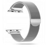 Tech-Protect MILANESEBAND rozsdamentes acél óraszíj ezüst Apple Watch 38mm / 40mm / 41mm / 42mm (S10) készülékhez
