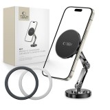 TECH-PROTECT N57 mágneses MAGSAFE műszerfalra szerelhető autós tartó és asztali telefontartó fekete