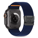 Tech-Protect NYLON CLASP óraszíj sötétkék, Apple Watch 42mm (S1-S3) / 44mm / 45mm / 46mm / 49mm készülékhez