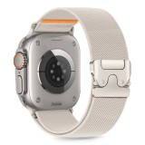 Tech-Protect NYLON CLASP óraszíj titanium, Apple Watch 42mm (S1-S3) / 44mm / 45mm / 46mm / 49mm készülékhez
