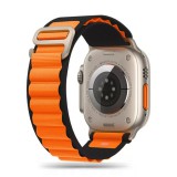 Tech-Protect Nylon Pro ALPESI óraszíj fekete / narancs Apple Watch 42mm (S1-S3) / 44mm / 45mm / 46mm / 49mm készülékhez 930250