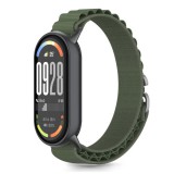 TECH-PROTECT NYLON PRO nylon szíj Xiaomi Smart Band 8/9/10/NFC készülékhez katonai zöld
