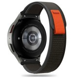 TECH-PROTECT NYLON Samsung Galaxy Watch 4 / 5 / 5 PRO / 6 / 7 / FE készülékhez szíj fekete/narancssárga