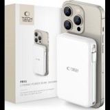 TECH-PROTECT PB31 MagSafe Power Bank beépített kábellel 10000mAh fehér (5906302309276)